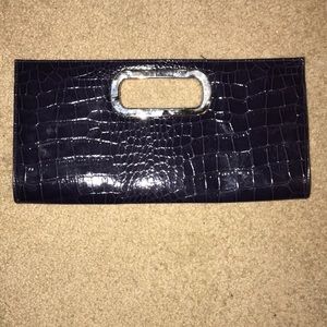NWOT Dark Purple Clutch